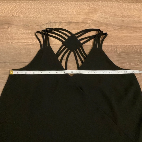 Women’s Califonnia Vintage black chiffon Tank with strappy back, S - Picture 4 of 5